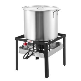 ge60 Qt Seafood Boiling Kit with Strainer Outdoor Crab Crawfish Cooking Pot