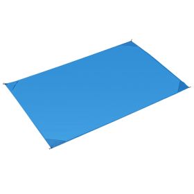 Portable Beach Blanket 4.6’ x 6.6’ Waterproof Foldable Camping Rug Pocket Sandproof Picnic Mat for Camping Picnic Hiking Grass Travel (Option: PicnicMat Blue)