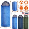 Camping Sleeping Bags for Adults Teens Moisture-Proof Hiking Sleep Bag with Carry Bag 32-50℉ for Spring Autumn Winter Seasons