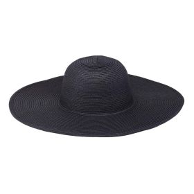 Goldcoast Sunwear Ashley Wide Brim Sun Hat (Color: Black)