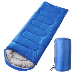 Camping Sleeping Bags for Adults Teens Moisture-Proof Hiking Sleep Bag with Carry Bag 32-50℉ for Spring Autumn Winter Seasons (Option: SleepingBag RoyalBlue)